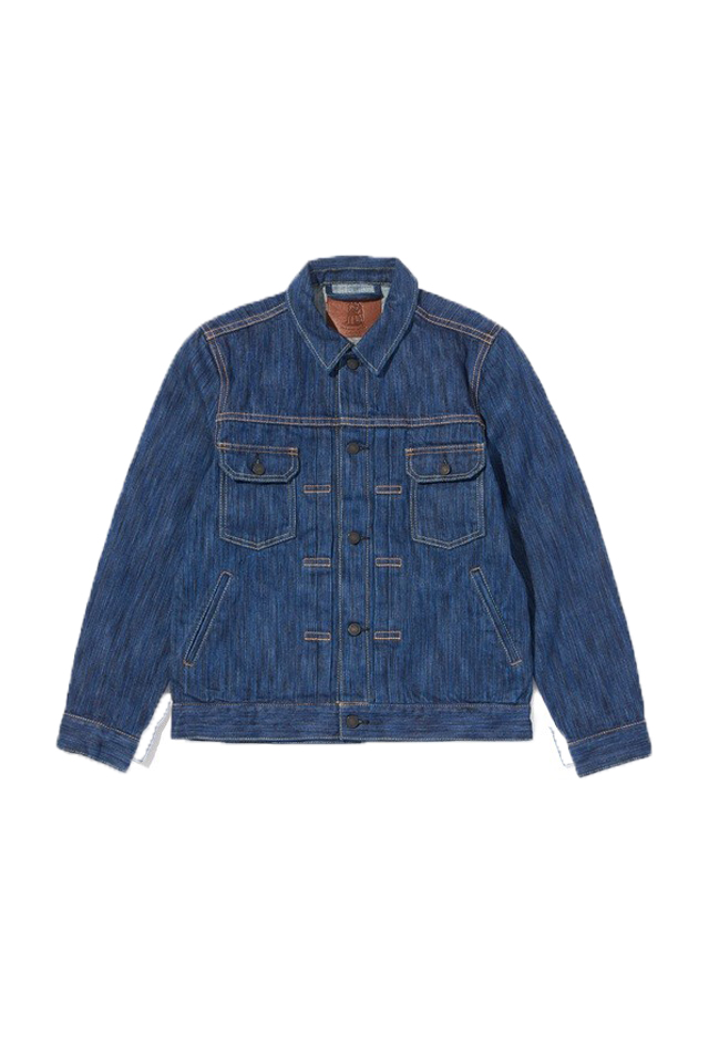 [6225-L] 14.5oz Waterfall Denim Type 2 Jacket - Light