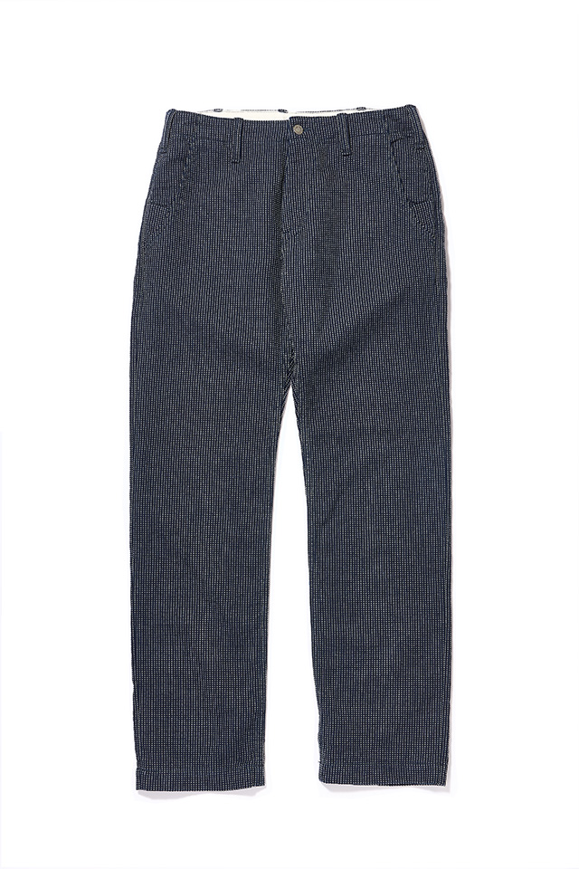 [LP-1180-2] Stitch Stripe Comfortable Trousers - Indigo x Thin Stripe