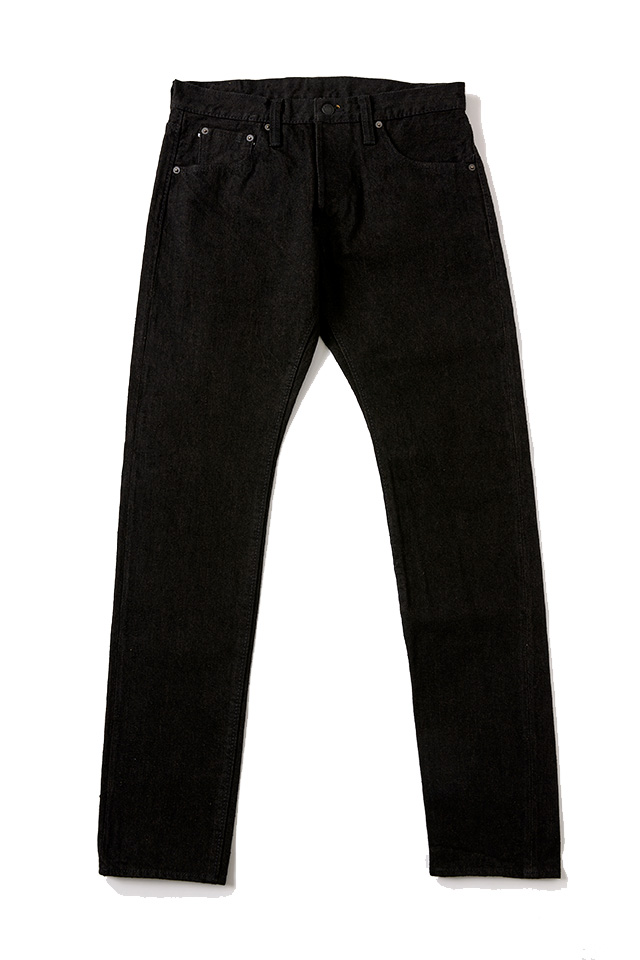 [TCD-013-BR] 14.5oz Teacore Black x Brown Denim - Slim Tapered