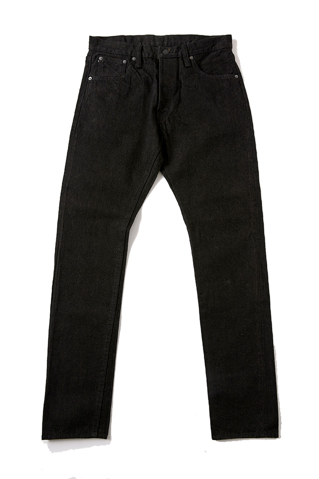 [TCD-019-BR] 14.5oz Teacore Black x Brown Denim - Relaxed Tapered