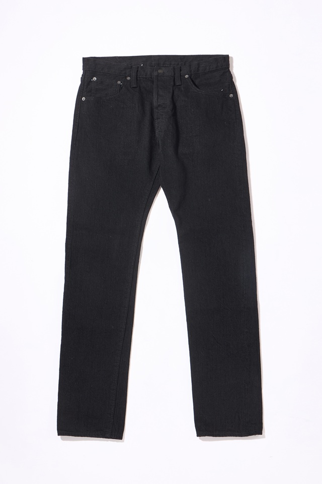 [XX-013-BK]  14oz. Double Black Slim Tapered