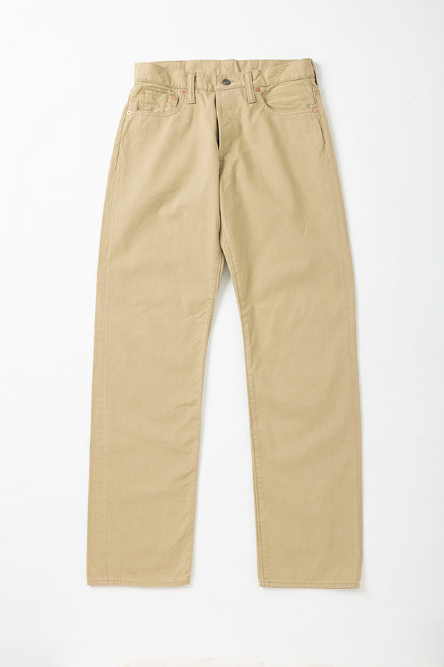 [1181-BE-003] 12oz Selvedge Chinos Regular Straight - Beige