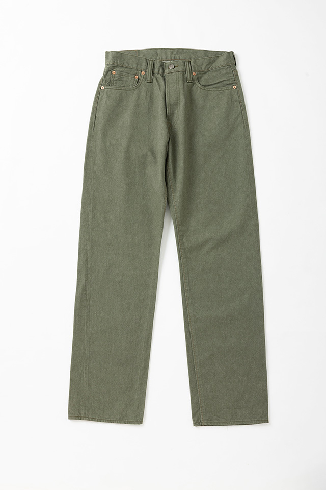 [1181-OLV-003] 12oz Selvedge Chinos Regular Straight - Olive