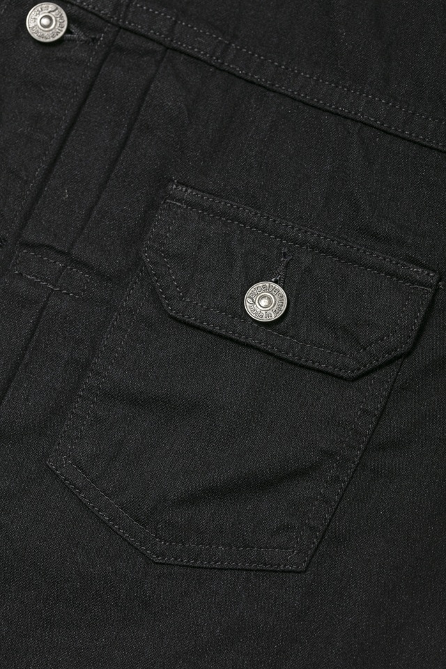 8オンスデニム タイプ2シャツ - ダブルブラック