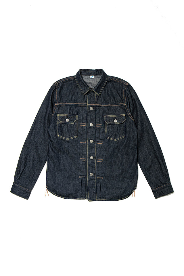 [2237-ID] 8oz Denim Type2 Shirt - Indigo