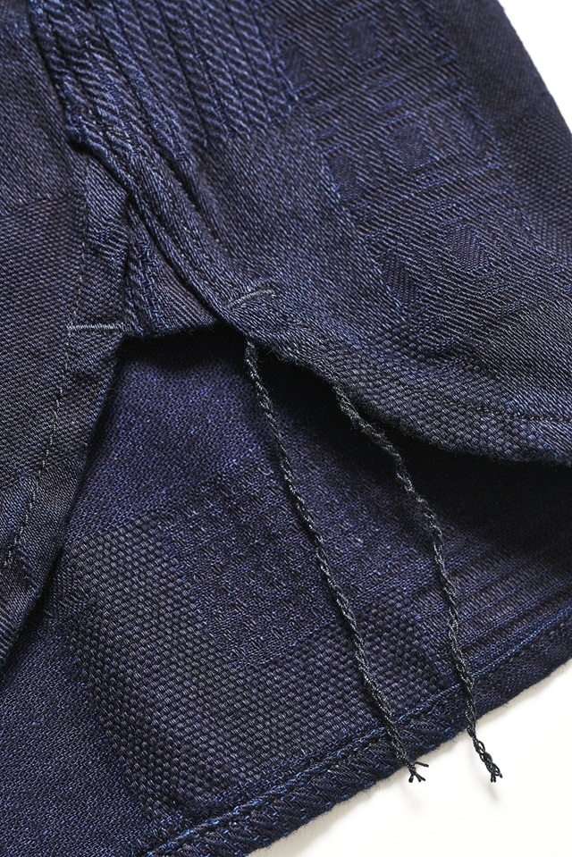 2239-ID] Jacquard Patchwork Shirt - Double Indigo