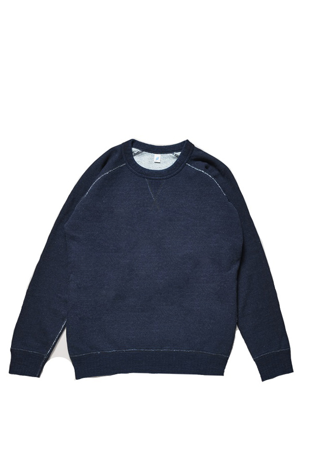 [5409-1]Yarn Dyed Indigo Sweatshirt/ Indigo