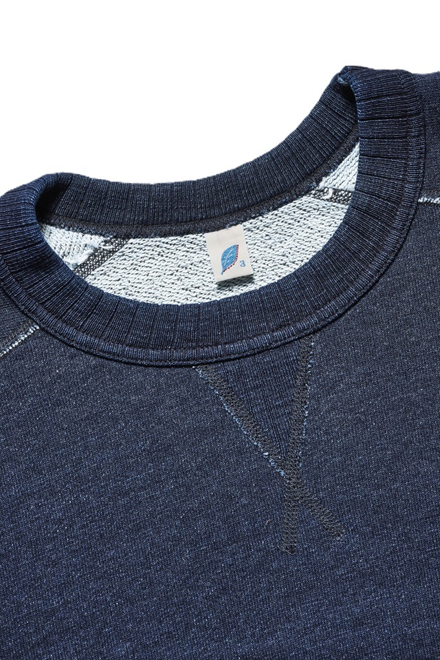 5409-1]Yarn Dyed Indigo Sweatshirt/ Indigo