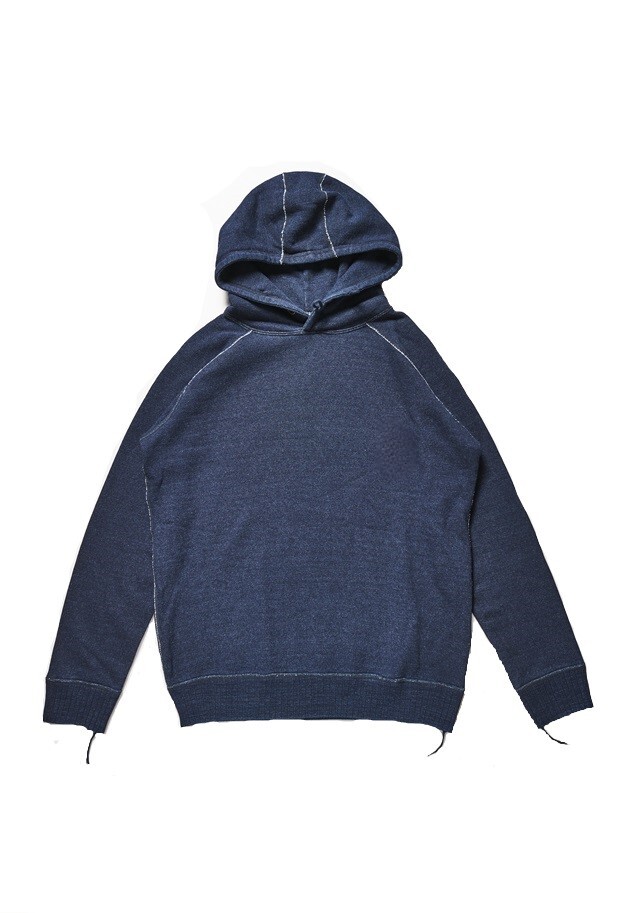 [5410-1] Yarn Dyed Indigo Hoodie / Indigo