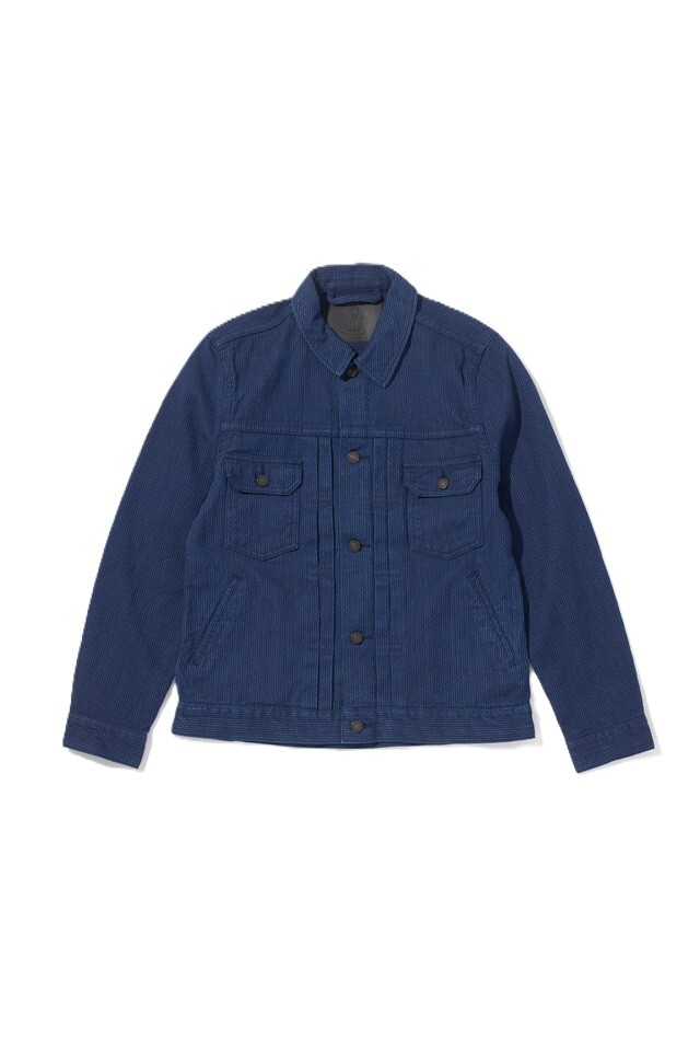 [6106] Double Natural Indigo Type 2 Sashiko Jacket
