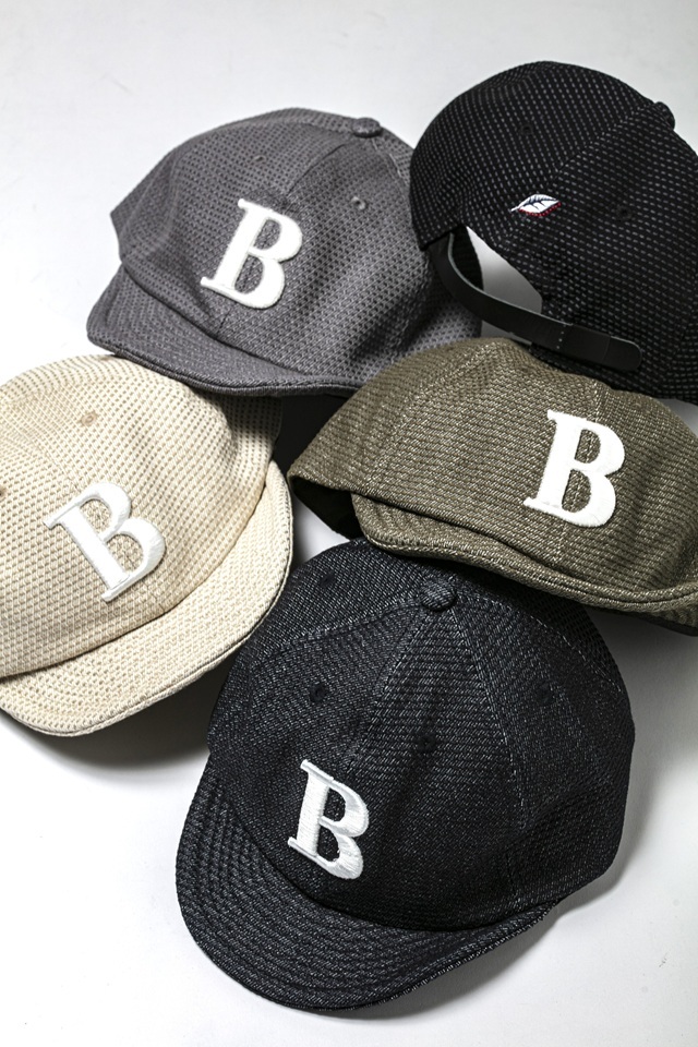 [7016-B] Big Logo Embroidery Sashiko Cap - B