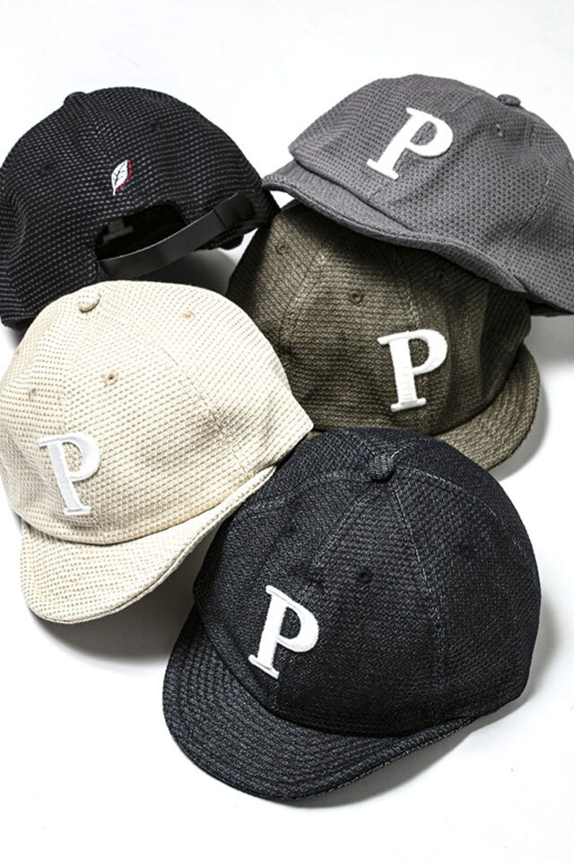 [7016-P] Big Logo Embroidery Sashiko Cap - P