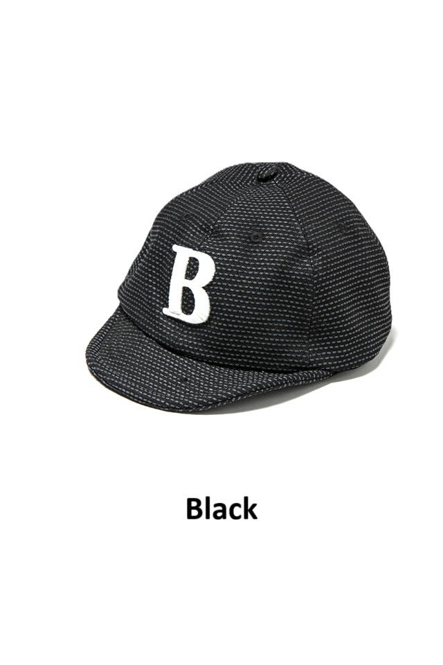 7016-B] Big Logo Embroidery Sashiko Cap - B