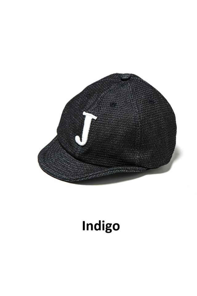 7016-J] Big Logo Embroidery Sashiko Cap - J