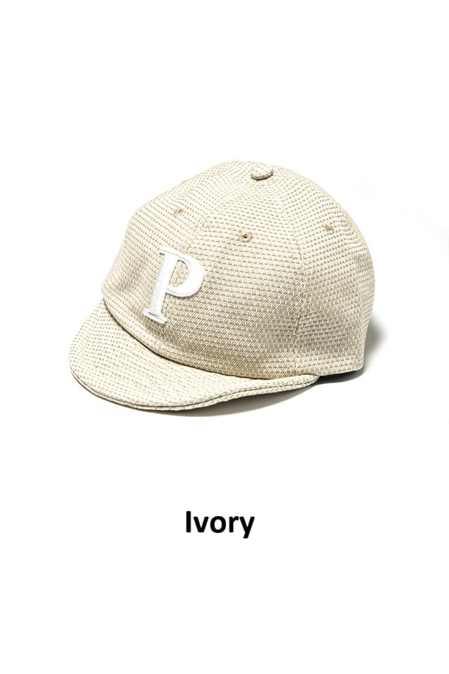 7016-P] Big Logo Embroidery Sashiko Cap - P