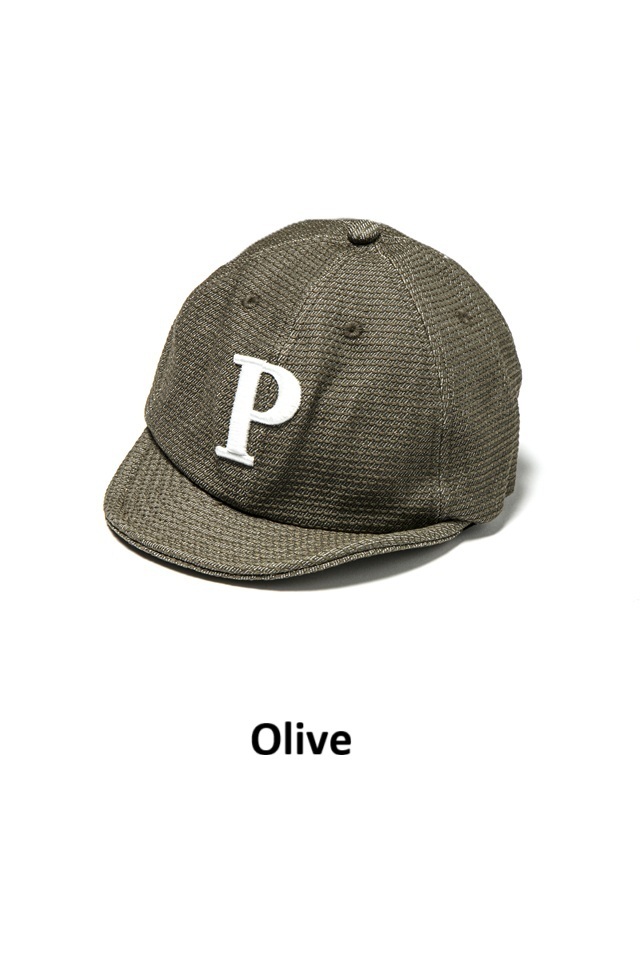 7016-P] Big Logo Embroidery Sashiko Cap - P