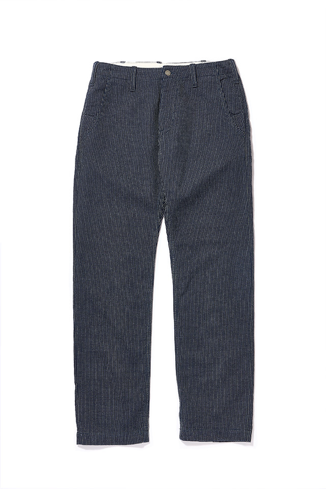 [LP-1180-2] Stitch Stripe Comfortable Trousers - Indigo x Thin Stripe