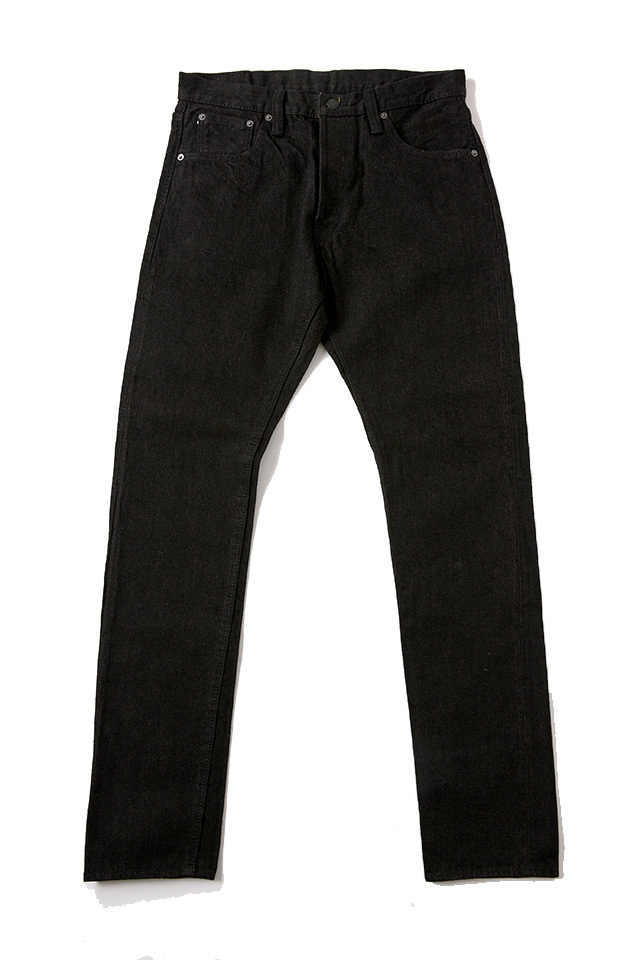 [TCD-019-BR] 14.5oz Teacore Black x Brown Denim - Relaxed Tapered