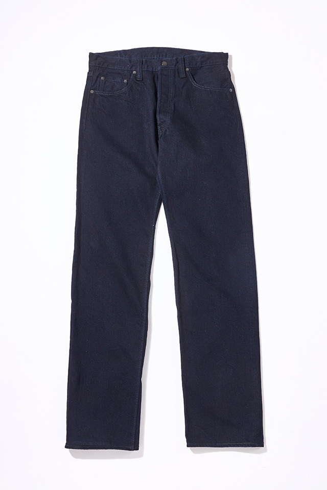 [XX-003-IDBK] 14oz. Indigo x Black Denim - Regular Straight