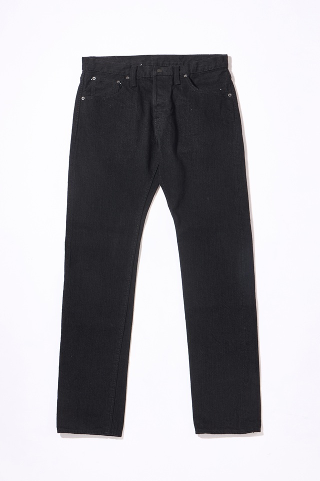 [XX-013-BK]  14oz. Double Black Slim Tapered