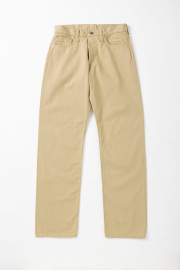 [1181-BE-003] 12oz Selvedge Chinos Regular Straight - Beige