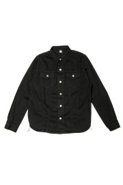 [2238-BK] 8oz Denim Type3 Shirt - Double Black