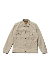 [6220-IV]  Sashiko Type 2 Jacket - Ivory x Beige
