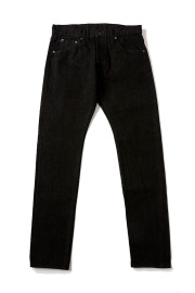 [TCD-013-BR] 14.5oz Teacore Black x Brown Denim - Slim Tapered