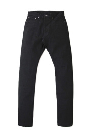 [XX-019-BK]  14oz. Double Black Relaxed Tapered
