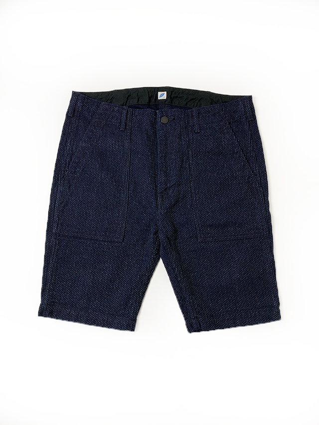 [3100] Sashiko Denim Utility Shorts