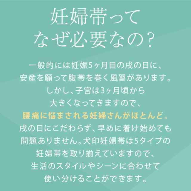 犬印本舗 マタニティ 腹帯 妊婦帯