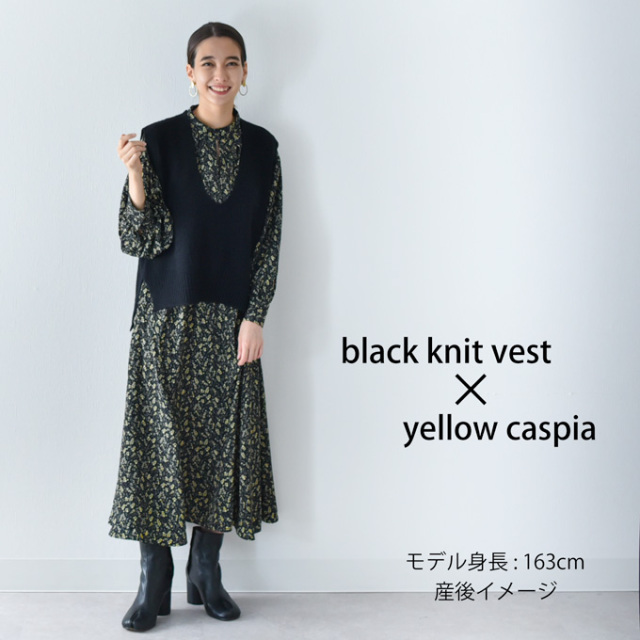 R06-1 (小花ニット) セール】Vネックアランニット（ニット/セーター）｜flower（フラワー