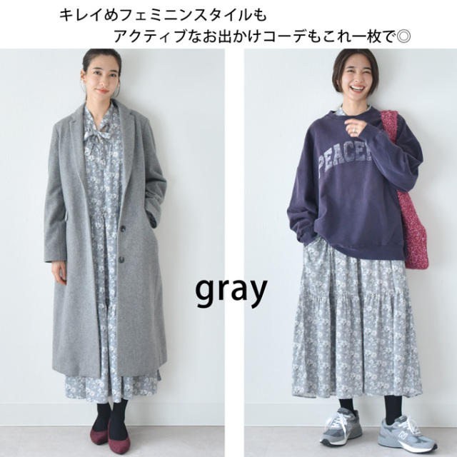 マタニティ 授乳服通販パールズ 花柄ロングティアードワンピース
