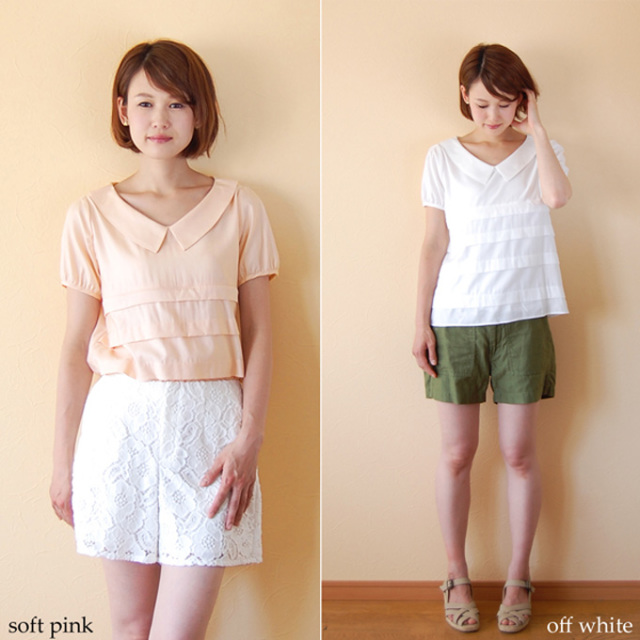 Pearls パールズ 授乳服 マタニティ トップス ブラウス