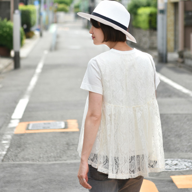 Pearls パールズ 授乳服 マタニティ トップス レース