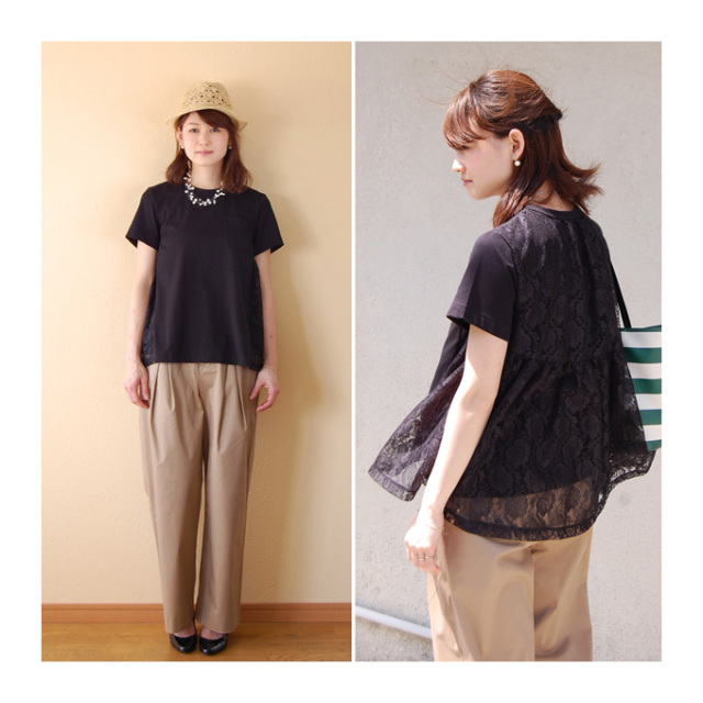 Pearls パールズ 授乳服 マタニティ トップス レース