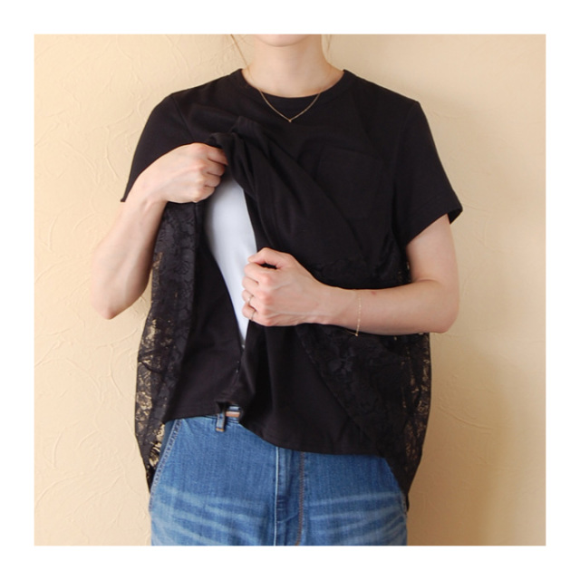 Pearls パールズ 授乳服 マタニティ トップス レース
