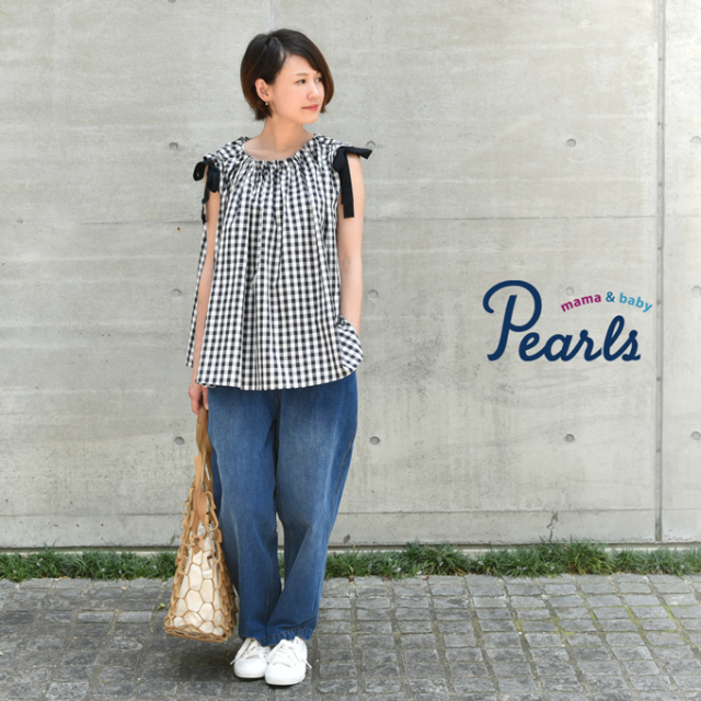 Pearls パールズ 授乳服 マタニティ トップス ブラウス