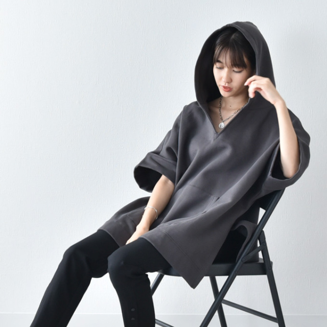 フード付きパッド入りケープ マタニティ 授乳服通販パールズ 暖かい フード付き授乳ケープ 裏起毛