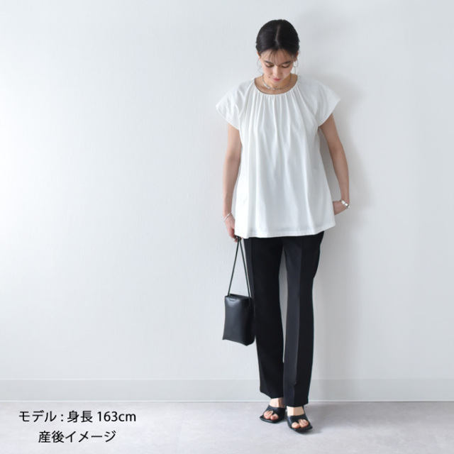 パールズpearls マタニティ授乳服　授乳ケープ一体型 マタニティ 授乳服通販パールズ 授乳ケープ ブラウス