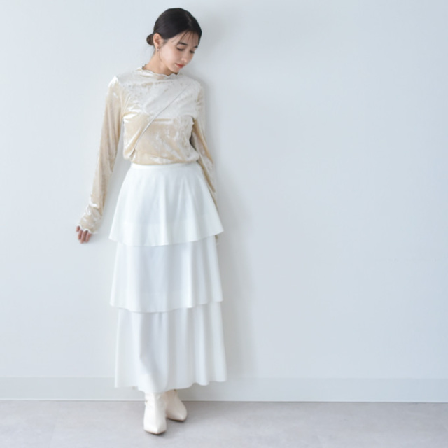 授乳服 マタニティ トップス 秋 冬 ベロア 暖かい 授乳口 マタニティウェア 授乳しやすい Pearls パールズ