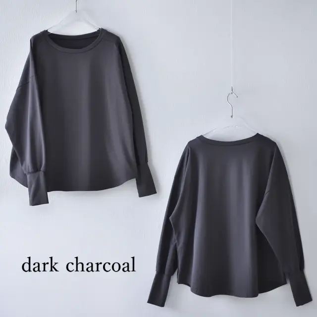 授乳服 マタニティ トップス 長袖 ロンT 天竺 コットン 授乳口付き 授乳ケープ一体型 Pearls パールズ