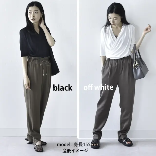 授乳服 マタニティ トップス カシュクール 前開き 半袖 長袖 カットソー 春夏 秋冬 Pearls パールズ