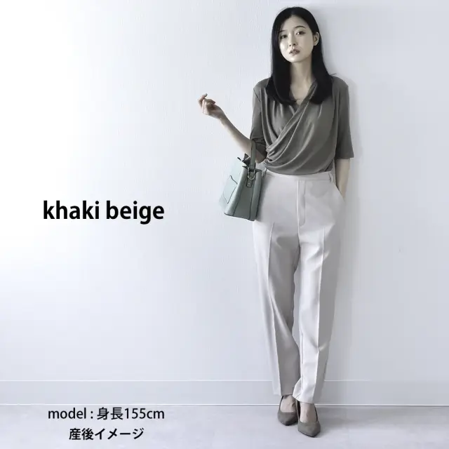 授乳服 マタニティ トップス カシュクール 前開き 半袖 長袖 カットソー 春夏 秋冬 Pearls パールズ
