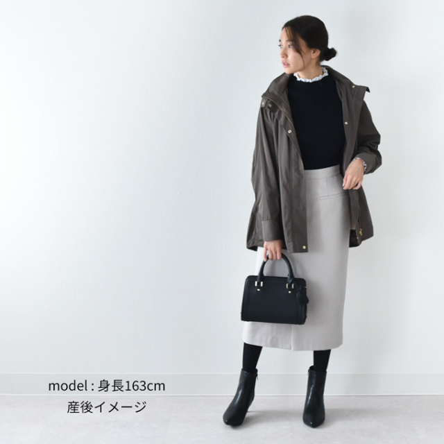 授乳服 マタニティ ハイネック トップス 冬 ニット リブ レース 暖かい 授乳口 Pearls パールズ