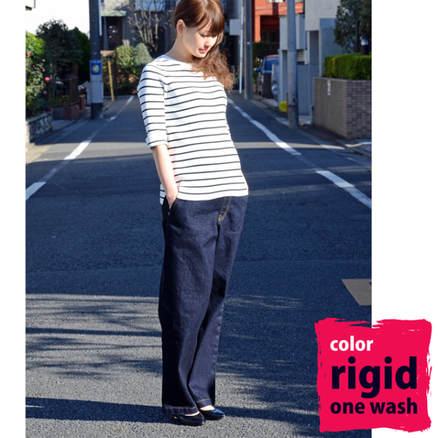 Pearls パールズ マタニティ パンツ ワイド デニム  