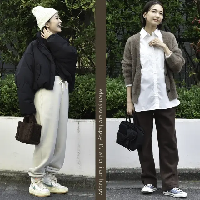 マタニティ ハイウエスト パンツ 冬 裏ボア 裏毛布 あったか 暖か 防寒 産前産後 パールズ Pearls