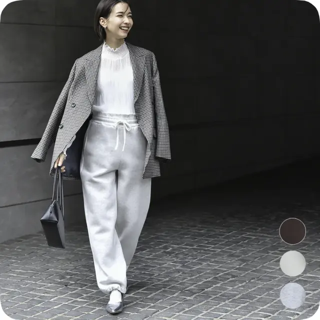 マタニティ ハイウエスト パンツ 冬 裏ボア 裏毛布 あったか 暖か 防寒 産前産後 パールズ Pearls