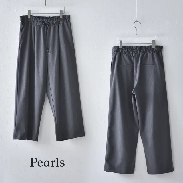 マタニティ star マタニティ通販パールズ マタニティ ピンストライプワンドパンツ