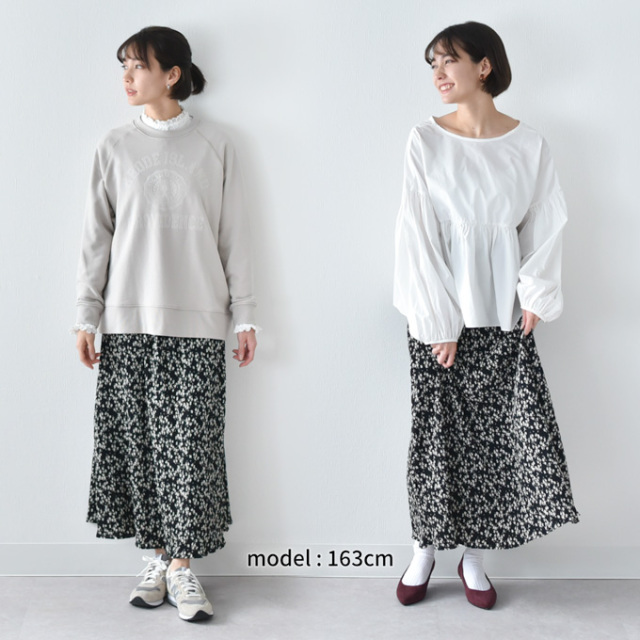 マタニティ 授乳服通販 パールズ 産前産後兼用 楊柳フラワー